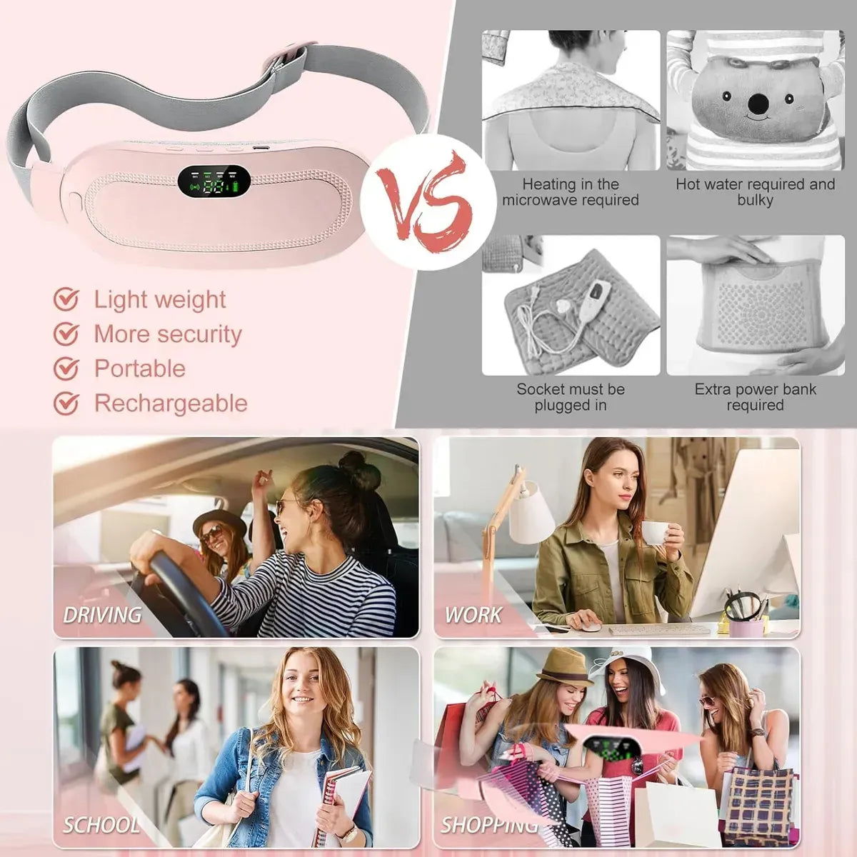 Moonwell ™ Guatero menstrual eléctrico