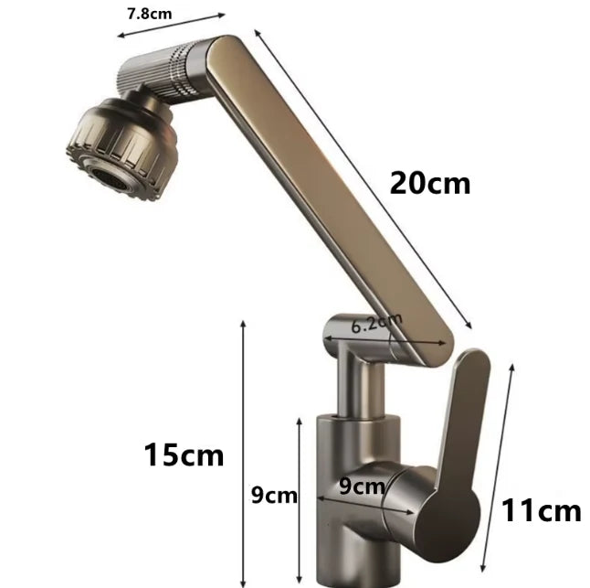 AquaFlex™ 360° – Grifo Giratorio Multifuncional